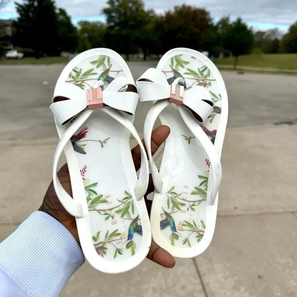 Ted Baker Shoes - Ted Baker London Suszie P Flip Flop Slippers With Bow Size 6